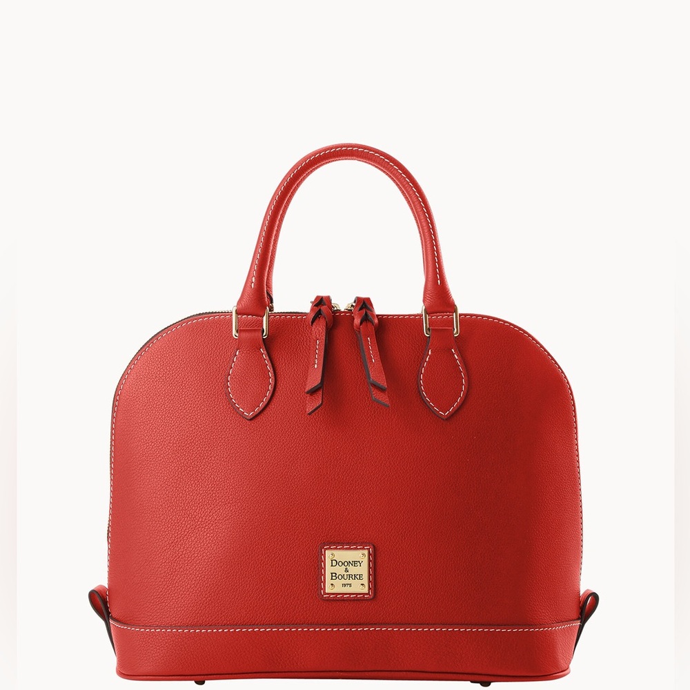 Dooney & Bourke Red Orange Leather Satchel
